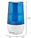 PureGuardian 1-Gallon Ultrasonic Cool Mist Humidifier with Essential Oil Tray, 70-Hour Run Time on Low, Covers 320 Sq, Ft, Silver Clean Protection, Filter Free for Bedrooms, Offices, Home, H965AR