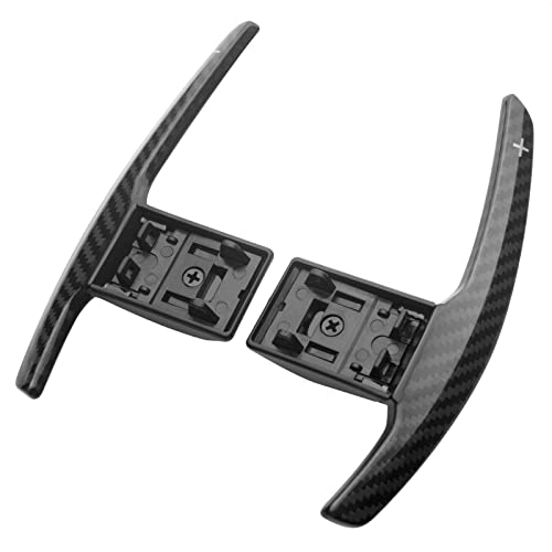 SK CUSTOM Real Carbon Fiber Steering Wheel Shift Paddle Extended Shifter Cover Car Accessories compatible with BMW F02 F06 F10 F11 F12 F15 F20 F21 F23 F26 F30 F31 F34 F36 F80 F82 M3 M4 M5 M6 X6 I3 I8 by SK CUSTOM - Used condition - US$60.58