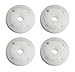 Team Associated TC7.1 Shock Pistons, 4x1.1G, Sterling Silver 31748