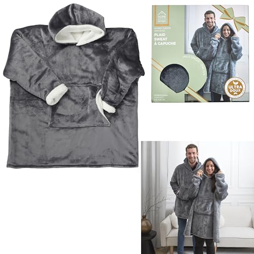 Sweat plaid sherpa isolant et chaud de taille unique mixte - 5