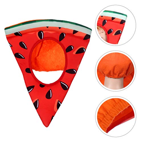 Fantasia de melancia KESYOO, chapéu de fantasia de fruta sem tecido, acessório fotográfico para cosp