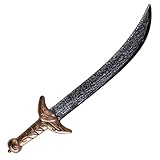  P\'TIT Clown - 32564 - Sabre Courbé Oriental - Prince Orient, Calife, Emir - Accessoire de Déguisement - pour Carnaval, Fêtes à Thèmes, Halloween, Cosplay, Manga, Soirées Costumées - 45 cm - Plastique