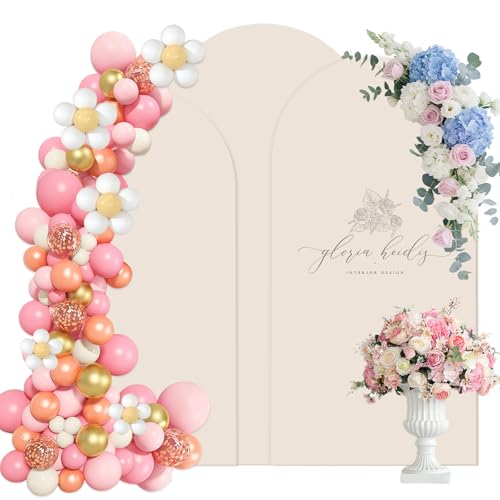 Housses de fond rondes et couverture de fond extensible pour arche de mariage