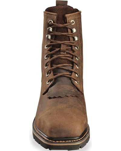 Cody James Men's 8" Mustang Lace-Up Kiltie Work Boot Composite Toe - C8p284