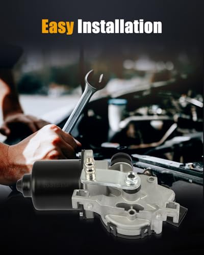 Image of ROADFAR Front Windshield Wiper Motor Replacement for 2014-2018 for for X5 61617292653, 1593003940 Wiper Motor 4 Pins