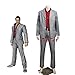 Kiryu Kazuma Cosplay Outfit Adult Halloween Full Set Uniforms Suits cos Clothes (Male L)