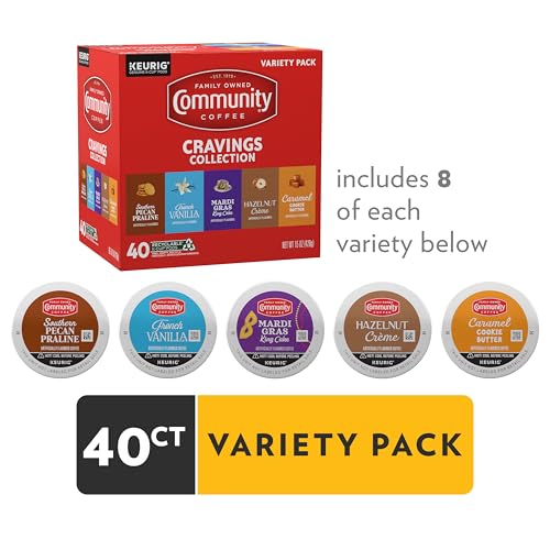 Image of Community Coffee Cravings Collection Variety Pack, 40 ct K-Cup Pods (Pack of 1)