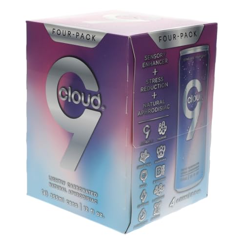 Cloud 9 Natural Aphrodisiac Nutritional Supplement Sensory Enhancer, 12 fl oz Aluminum Can (4-pack)