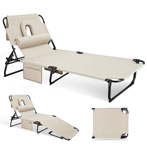 Ahsuname 3-in-1 Tanning Lounge Chair
