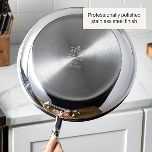 Image of All-Clad D3 Stainless Steel 7.5 inch Frying Pan - Made in the USA- The Original Bonded Professional Cookware- Oven Safe & Induction Compatible