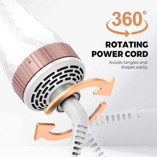 Image of Blow Dryer Brush,Travel Hair Dryer Brushs, 4-in-1 Hot Air Brushs-with for Drying, Straightening, Curling & Volumizing, Mini Ionic Thermal Brush Hair Dryer-for Women