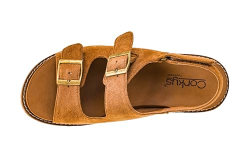 Corkys Footwear Womens 'My 2 Cents' 2.5-Inch Wedge, With A Hook And Loop Ankle Closure, Two Straps With Adjustable Buckles and Cushioned EVA Insoles For All Day Wear4