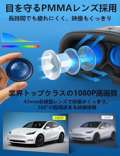 VR SHINECON VRゴーグル G04E+B3-JP の商品画像 1