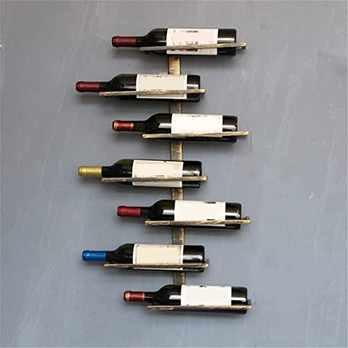 Soporte para botellas estilo industrial de hierro forjado miniatura 3
