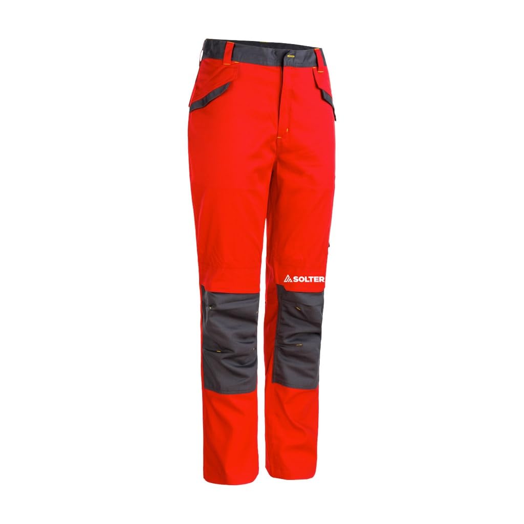 Solter - Pantalón de Soldadura Weldtex, Talla S, Protección Ignífuga con 75% Algodón FR y 24% Poliéster, Cierre de Velcro y Bolsillos Funcionales