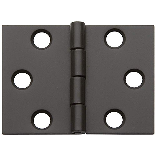 Sonoran Nutra Flat-Tipped Butt Hinges - 1.5 in L x 2 in W, Classic Style, Steel Material, Unfinished, Silver