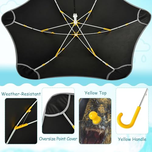 Paraguas para niños estilo 3D impermeable con protección de lluvia sol y viento 4