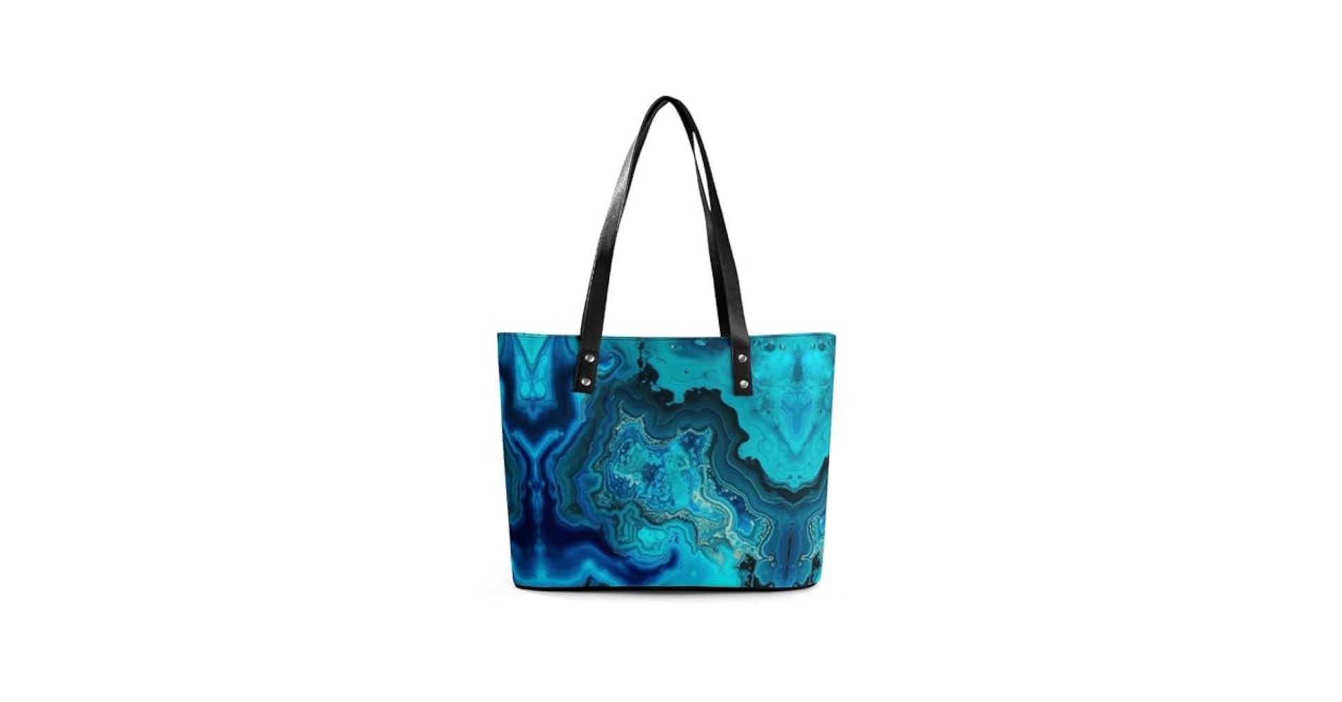 Amazon.com: Leather Lady's Handbag,Bright Aqua Blue