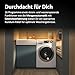 Haier SERIE 636 HW80-BP14636N I Frontlader Waschmaschine 8kg I Washing Machine mit A-Effizienz, 1.400 U/Min...