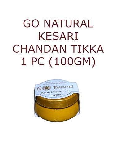 Go Natural Chandan Kesar Tilak Paste for Holi, Pooja (100 Gm)