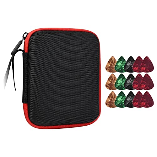 Oshhni Étui de médiator de guitare avec 15 médiators Kit de universel multifonction sac de médiator de guitare… - Les Beatles, Paul McCartney, John Lennon, RIngo Starr, George Harrison Oshhni Étui de médiator de guitare avec 15 médiators Kit de universel multifonction sac de médiator de guitare…