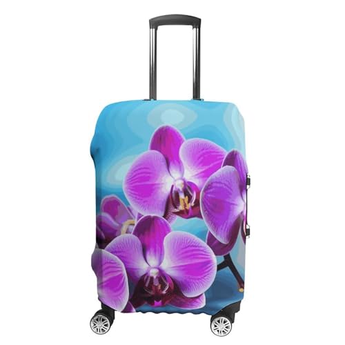 Beautiful Orchid Printed Luggage Cover Protector, Fits 18-32 Inch Luggage