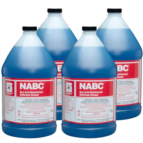 Spartan NABC Non-Acid Bathroom Cleaner 1 Gallon Bottle Case of 4
