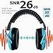Noise Cancelling Ear muffs for Kids, SNR 26dB Hearing Protection Headphones, Safety Ear Protection for Concerts/Fireworks/Landscaping - Blue