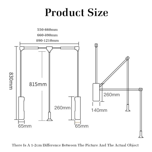 Tringle de penderie réglable noire pour optimisation de rangement de placard ajustable - 3