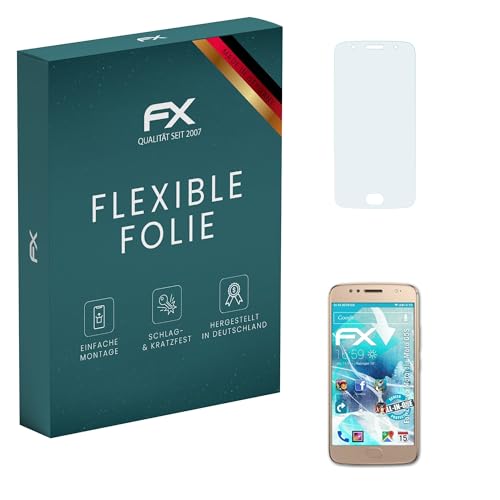 atFoliX Película Protectora compatible con Lenovo Motorola Moto G5S Protector Película, ultra claro y flexible FX Lámina Protectora de Pantalla (3X)