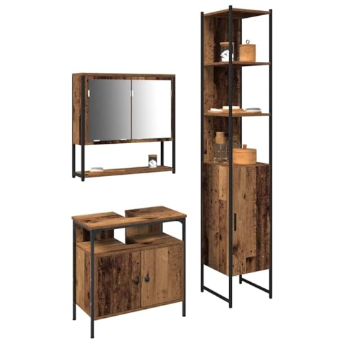 Muebles de baño de madera rústica para crear un ambiente ordenado y acogedor en tu hogar 3