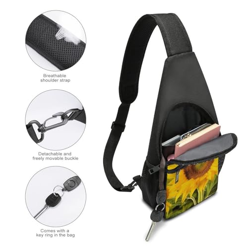 Mochila Sling Bag Urbana Blanca de Oxford para Senderismo miniatura 4