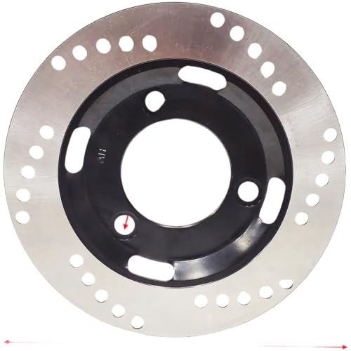 Honseadek Disque de frein électrique pour vélo électrique de 180 mm, 58 mm, vague d'alésage de 3 mm d'épaisseur, plaque de frein flottante en acier électrique, design concave convexe