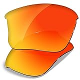 Dynamix Polarized Replacement Lenses for Oakley Flak Jacket XLJ | Easy to Install | Fit Perfectly | Fire Red