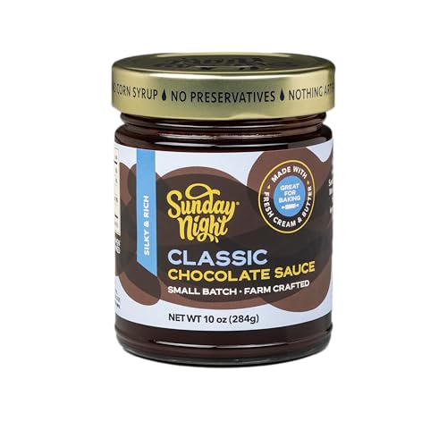 Sunday Night Classic Chocolate Sauce - Luxury Chocolate Gift, Dairy Free, Gluten-Free, Pure Clean...