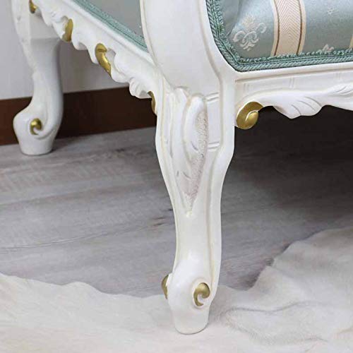 Amazon｜カウチ ブルー イタリア 2人がけ ソファー ホワイト 木製 白