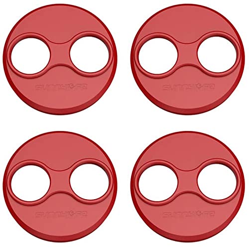 Hsthe Sea 4 Pieces Aluminum Motor Cover Cap Motor Cover Engine Protector Motor Cover Guard Cap for DJI Mavic Mini/Mini SE Drone Accessory, Dustproof,Waterproof,Scratchproof Protection Case (Red)