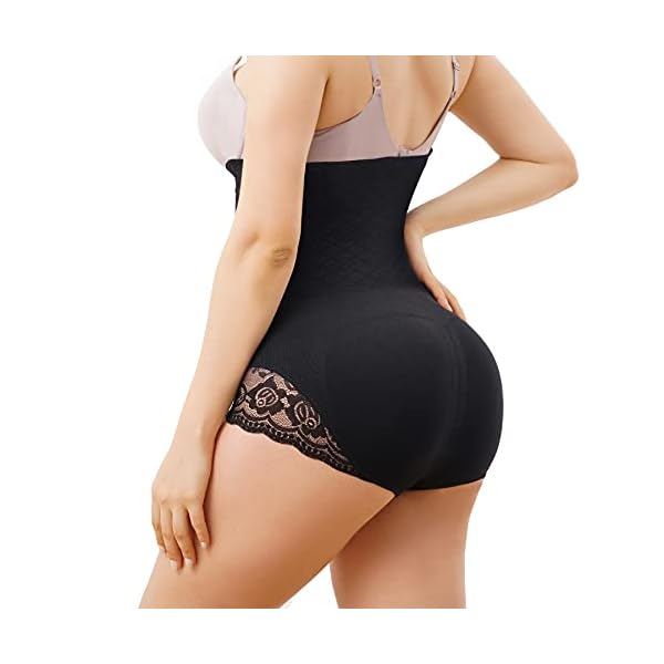 GAODI-Nebility-Women-Body-Shaper-Butt-Lifter-Hi-Waist-Panty-Seamless-Waist-Trainer-Tummy-Control-Shapewear Nebility Women Body Shaper Butt Lifter Hi-Waist Panty Seamless Waist Trainer Tummy Control Shapewear (XL/2XL, Black)