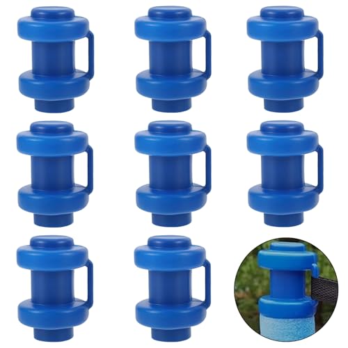 Trampolin Kappen, 8 Stück Trampolin Endkappen, Trampolin Abschlusskappen, Frampolin Ersatzteile, Für die Netzstangen des Trampolins Ø 25 MM