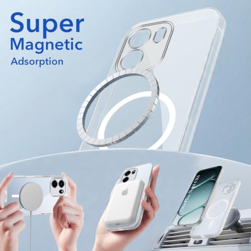 Image of Jkobi Lifetime Anti-Yellow MagSafe Compatible Clear Back Cover Case for Oneplus Nord CE 6 (Sleek Hard Crystal | Shockproof and Camera Protection)