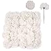 100 White Silk Carnation Picks, Artificial Flower Heads for Weddings, Decorations, DIY Decor, Bulk Carnations, 3.5
