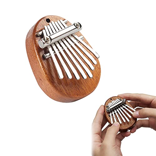 Kalimba, Marimba Instrumento, Piano de Pulgar, Piano de Dedo, 8 Teclas Mini Portátil de Madera Maciza Pulgar Piano, Regalos de Cumpleaños de Navidad para Niños, Principiantes y Amantes de la Música
