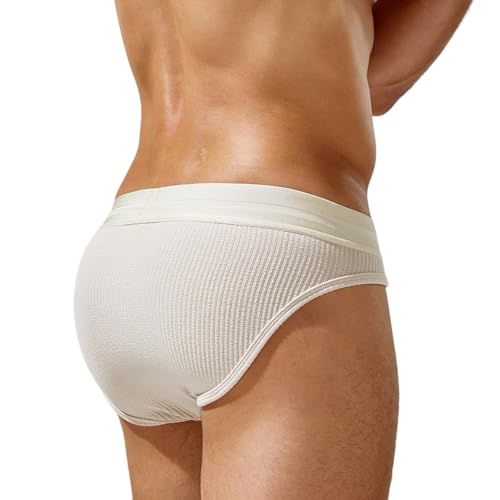 Sexy Briefs for Men, Briefs Jockstrap Comfortable and Breathable Triangle Underwear in Solid Colors3