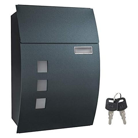 SONGMICS Buzón de Correo con Cerradura en la Pared Cover