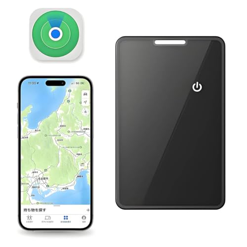 スマートトラッカー 防犯 GPS 搭載 スマートトラッカー 全地球測位システム(GPS)対応 Apple の「探す」機能対応 超薄 カード型 超長持ち エアータグ バッテリー内蔵