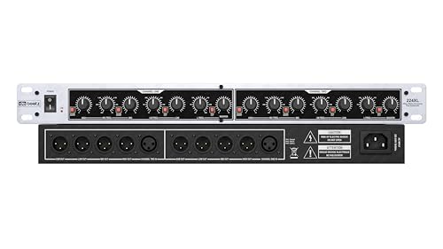 Image of Dabeatz 224XL Professional 4-Way Audio Crossover | 2 /4 Channel Stereo & Mono Splitter | XLR Output |High, Mid, Bass,Sub Control | 24dB /Oct Linkwitz Riley Filter |LED Display| DJ & Stage Subwoofer