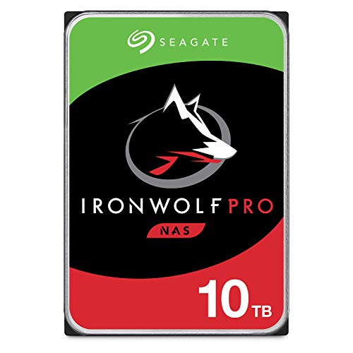 Image of Seagate IronWolf Pro 10TB NAS Internal Hard Drive HDD - CMR 3.5 Inch SATA 6Gb /s 7200 RPM 256MB Cache for RAID Network Attached Storage, Rescue Services