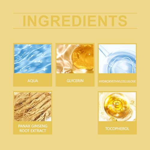 Grospe Ginseng Extract Moisturizing Serum - Herbal Ginseng Firming & Anti-Aging Essence for Face, Reduces Fine Lines and Wrinkles, Non-Greasy Formula for Smooth Radiant Skin，4.23 Fl Oz