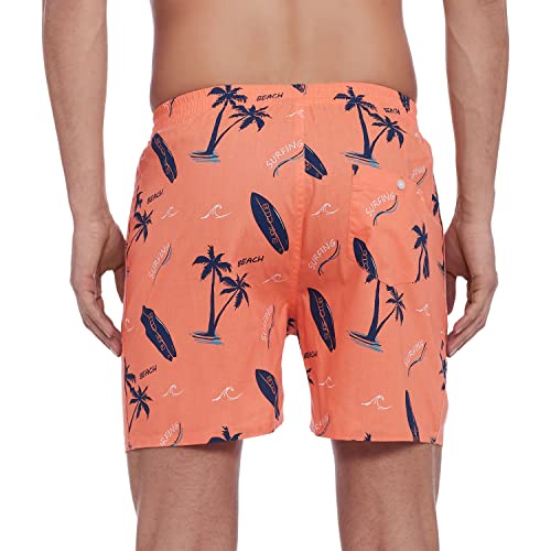 Image of Longies Men's 100% Cotton Pack of 3 Printed Regular Boxer Shorts Ultra-Comfortable Men's Boxer Shorts Pack of 3 100% Super Combedc Cotton Boxers with One Side Pocket