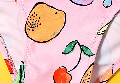 One Piece Fruit Print Swimsuit for Girls Toddler Cute Sweet Swimwear Sleeveless Beach Pool Party Bathing Suit2
